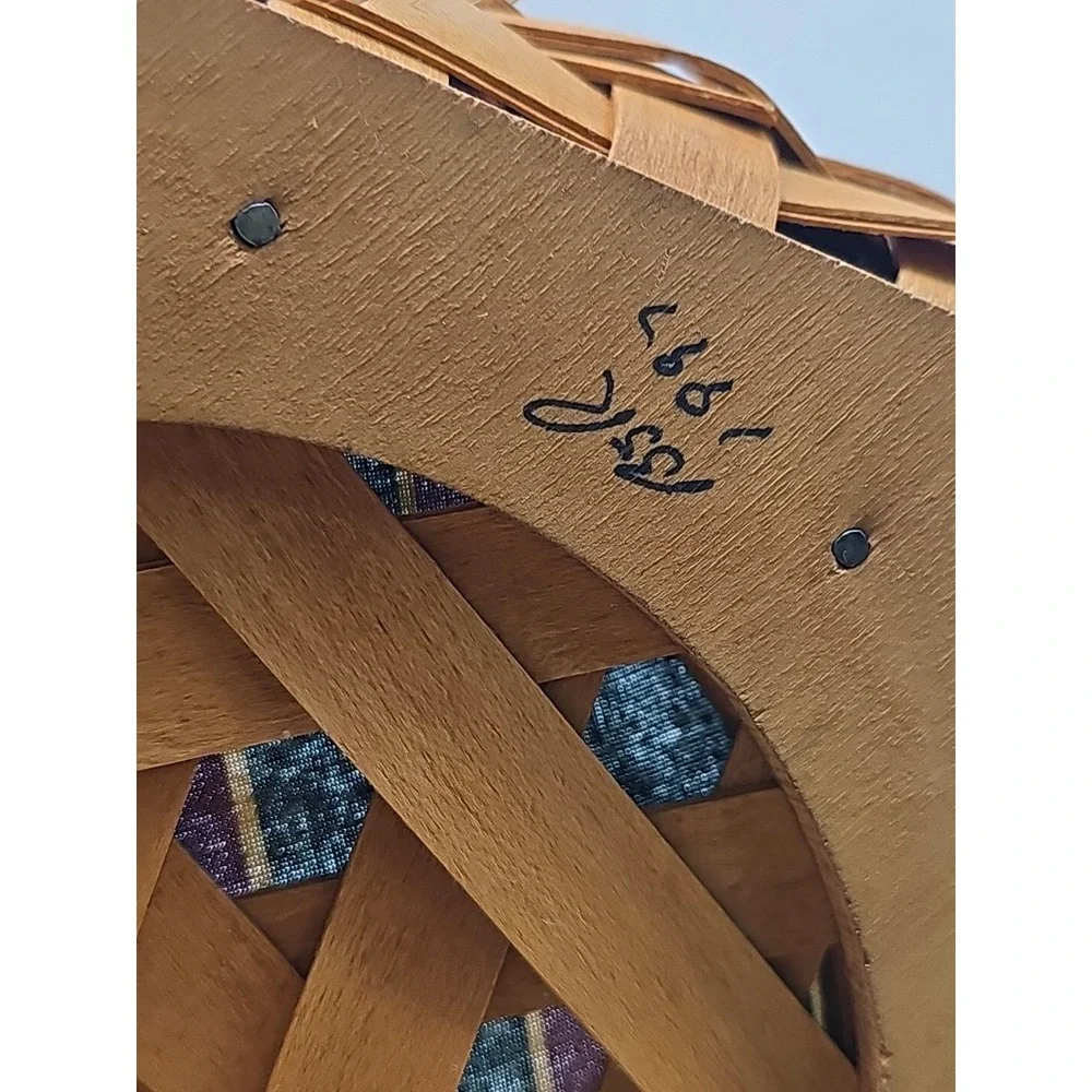 1997 Longaberger Christmas Collection Snowflake Basket Fabric Liner